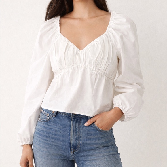 Abercrombie & Fitch Tops - Abercrombie & Fitch White Blouse Top